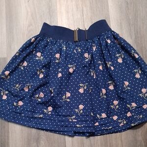 Hollister Blue Pleated Bubble Mini Skirt Resort